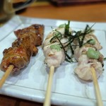 やきとり 正や - きぎも、ささみわさび