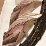 築地 すし好 - かます。絶品過ぎて、頬っぺたが落ちそう！