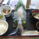 活イカ定食①