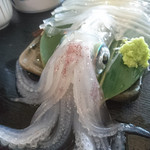 梅乃葉 - 活イカ定食③