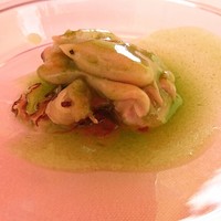 ウシマル - 蛤、素麺カボチャ、木耳　野蒜ソース　