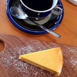 Lepo Bagel&Coffee - スイーツセット(800円)かぼちゃのチーズケーキ