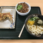 Hanamaru Udon - ゆずとろろ昆布うどん牛肉ご飯セット
                        目的は復活したげそ天でした