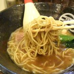 麺屋時茂 - 鳥＋魚粉の麺リフト