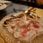 ラ トラットリアッチャ  - ラディッキオのグリルとパンチェッタ