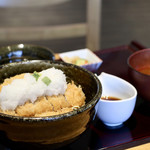 とんかつ葉月 - おろしかつ丼定食（おろし多め＆ご飯大盛り）