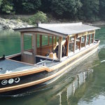 星のや京都 - 送迎の小舟