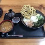 月うさぎ - ぶっかけごぼう天 ミニカレー丼セット