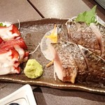 Ajikoubou - 蛸刺身、〆鯖炙り