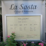 ラ ソスタ - 30年11月　入口の看板