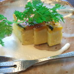 米倉 - かぼちゃのピュレ、黒糖のソース