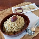 「栗一筋＆栗の味比べ (1350円)」