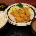 Oshokujidokoro Amemiya - カキフライ定食