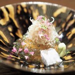 虎白 - 平目　あん肝和え