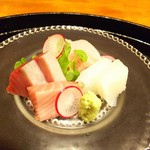 御料理 古川 - 玄海のクエと槍烏賊、長崎平戸のヤイト鰹