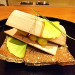 御料理 古川 - 甘鯛塩焼き、銀杏