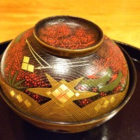 御料理 古川 - 会津塗りのステキな器