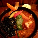 メディスンマン - チキン(HOT10)ライスなし 1260円 + 岩のり&チーズ 240円