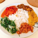 アハサ食堂 - スリランカカレープレート