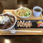 Nikudainingumitasumitasu - 牛タン丼ランチ １０８０円  肉１．５倍増し ４００円