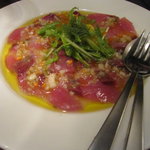 湘南の魚とワインの店 ヒラツカ - 相模湾のわらさのカルパッチョ