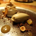 長谷川 稔 - モンブラン ラフランスのピューレ マスカルポーネとラム酒のクリーム添え