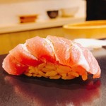 鮨 竜介 - 2018.9.  青森県三厩産 大トロ  