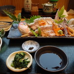 松月 - 刺身定食(黄甘鯛と豆鯛)