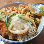 やまか食堂 - 煮込みカツ丼800円　2018.11