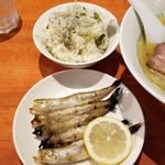 麺屋 六感堂 - チャコ飯＋おつまみししゃも