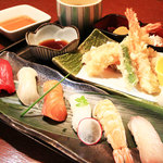 Nigiri Sushi /tempura set