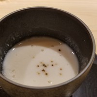 鮨 なんば 日比谷 - 鱈の白子の摺り流しだったかな？ 