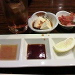 やきにく-なべ ほるもん家てんやわん家 - つきだし＆タレ