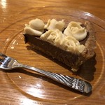 旬菜カフェ おてあて - ローケーキチョコ風　どこからどう見てみても、食べても、チョコケーキ(^0^)ココナッツのシャキシャキ感がいいアクセント♪　2018/11/10