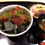 悠々 - 1品料理より鰻丼('18.11月上旬)
