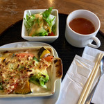 小島かふぇ - 「釜石ロロン使用 ほくほくかぼちゃの野菜ドリア」