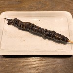 小川の魚 - ひれ焼き