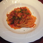 バンケット - ランチコース　ベーコンときのこのトマトソース