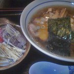 味処 むさし野 - 中華そば　季節のご飯