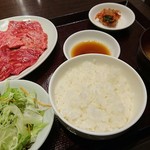 焼肉おくう - 和牛ロース定食