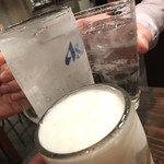 焼肉酒場 すみびや - アサヒスーパードライ生ビール 420円。