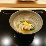 鮨 おおが - 鯨のさえずりと水菜のはりはり