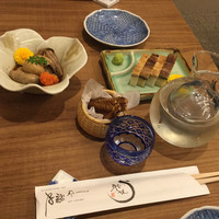 うなぎ家 しば福や - 肝のわさび和え、うなぎの寝床、大那