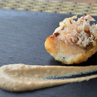 甘鯛の天ぷら ポルチーニのクリームソース