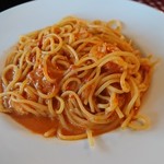 J PASTA - 小海老のトマトクリームソースのスパゲッティ