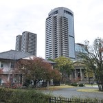 花 - 桜之宮公園 泉布館・桜宮公会堂 の横を通り銀橋を渡って京橋へ