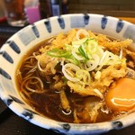 そば新 - 朝食サービスセットの天ぷらそば
