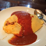 ルール ブルー - オムライス、スプーンを入れてしまった（笑）