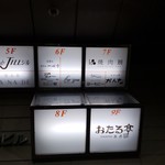 焼肉 展 - ビルのなら階です。