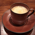 リストランテ ミヤマ162 - コースの最後/芦屋エビアンコーヒーのmiyama162ブレンド('18.10月中旬)